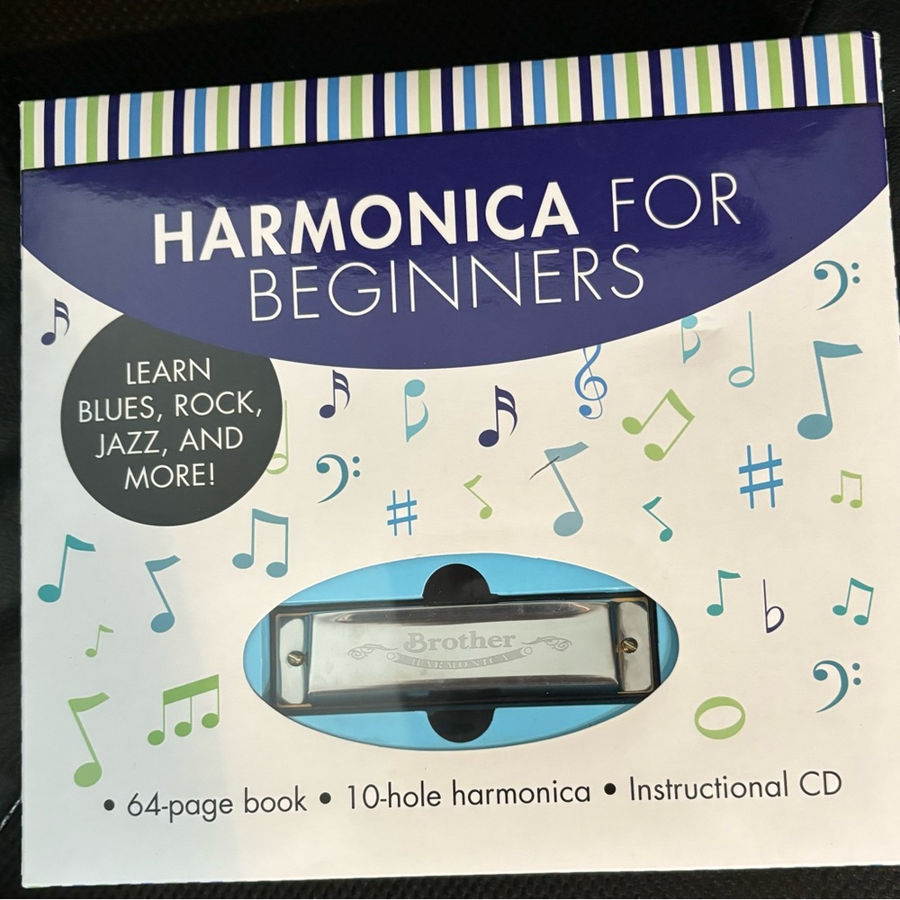 Harmonica for beginners. Sanitized. Like new. Barely used.